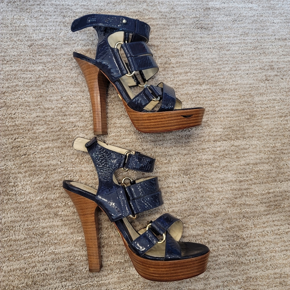L.A.M.B by Gwen Stefani Patent Leather Platform Sandal
